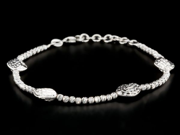 Bracciale rombi bianco