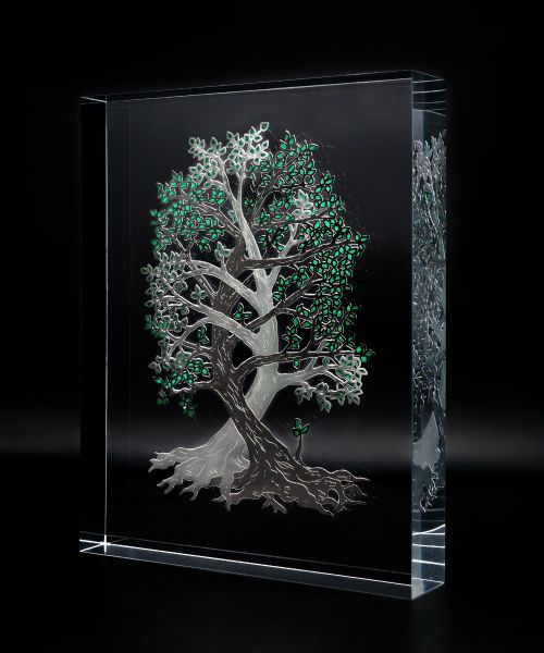 Alberi degli Abbracci argentato - Plexiglas