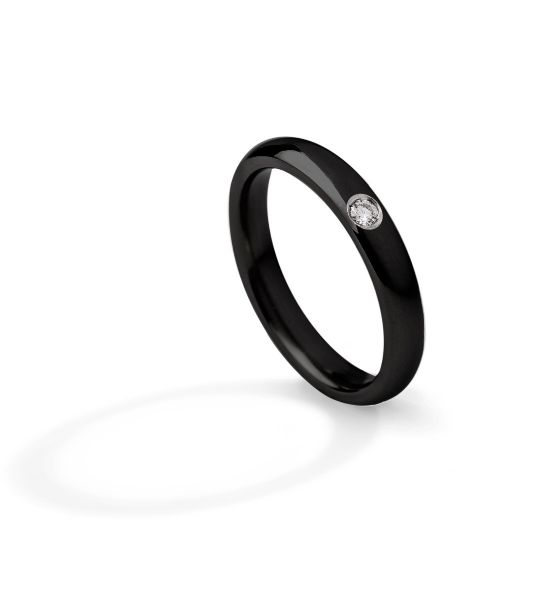 Fede titanio nero 4 mm.