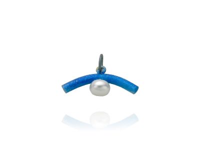 Ciondolo titanio curvo