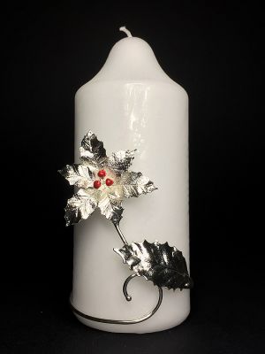 Candela con Agrifoglio