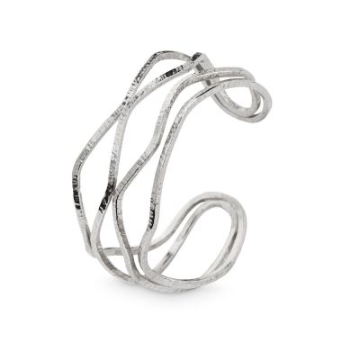 Bracciale fili argentati