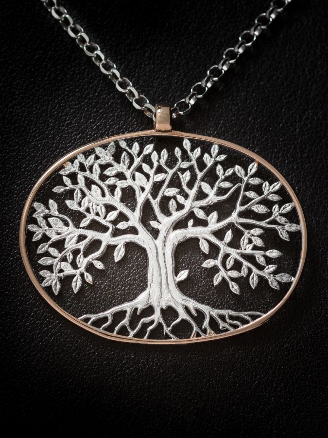Collana Albero Della Vita In Argento 925 – Gioiello Donna Con Zirconi, Regalo Perfetto Per Mamma O Fidanzata - copertina